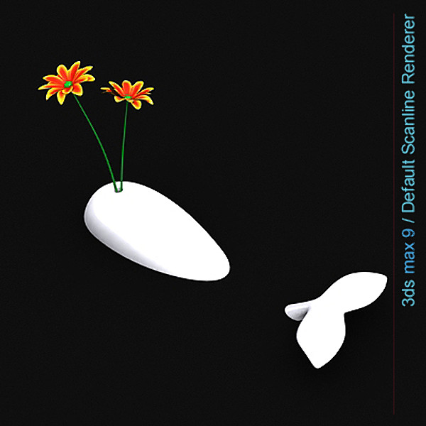 3d alessandro flowers whale vase - Whale vase by lajhar